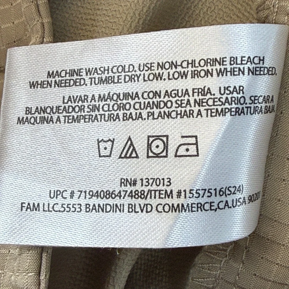 Banana Republic Core Temp Mens Tan‎ Polyester Chino Pants 36x34 1557516